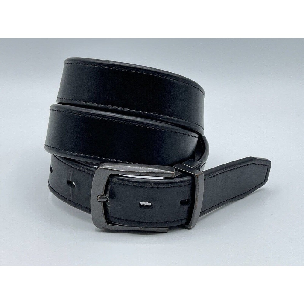 Columbia Men's Belt Reversible Black Brown Leather Size 36 Casual